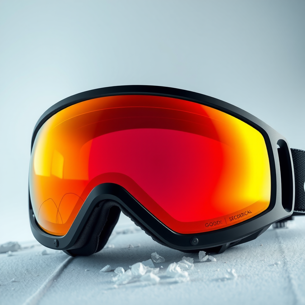 スノーボードゴーグル - 球面レンズゴーグル、アンチフォグコーティング、UV保護、ブラックフレーム、交換可能なレンズ